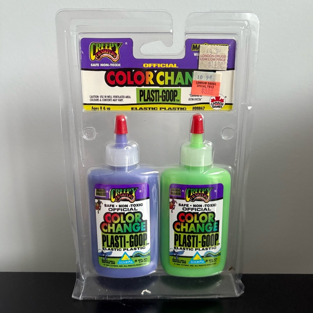 Vtg Creepy Crawlers Official Color Changing Plastic-Goop ToyMax Bug Magic Maker
